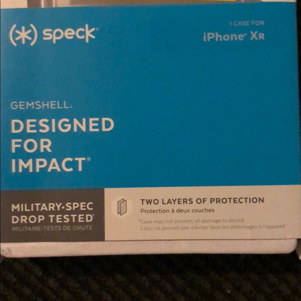 Speck iPhone XR clear case